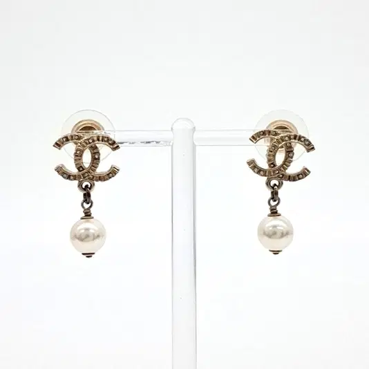 Chanel logo earrings
