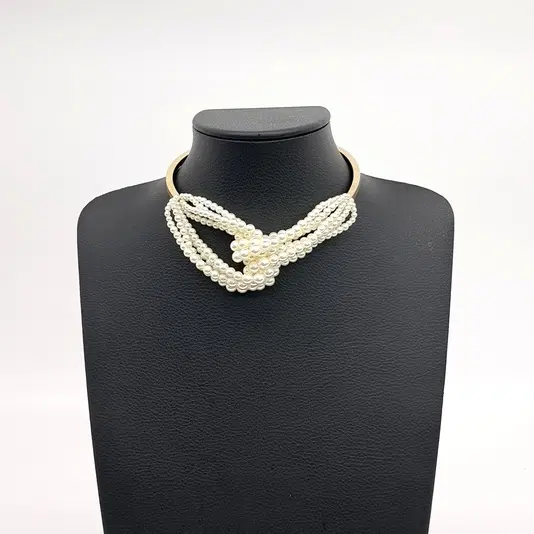 Christian Dior pearl-embellished necklace
