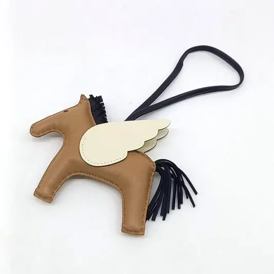 Hermes Pegasus Rodeo White Charm Medium (B)-Hover-Image