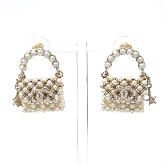 Chanel pearl earrings-Hover-Image