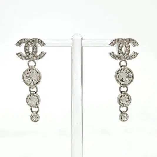Chanel crystal-embellished logo earrings-Hover-Image