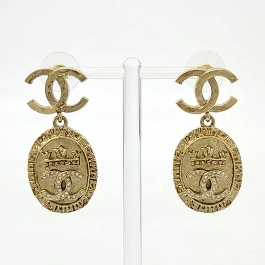 Chanel Coin Logo Earrings AB6669-Hover-Image