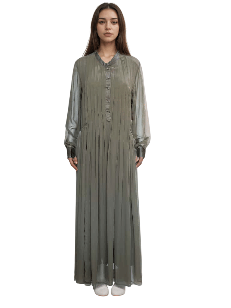 Ritu Kumar Green Long Anarkali Kurta