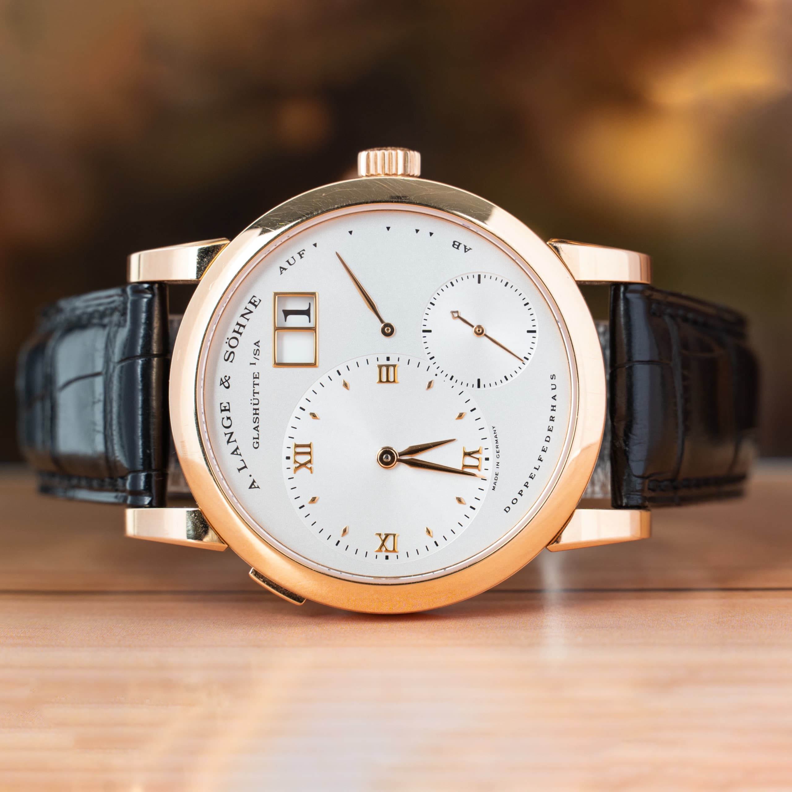 A. Lange & Sohne Lange 1 Rose Gold Manual Winding
