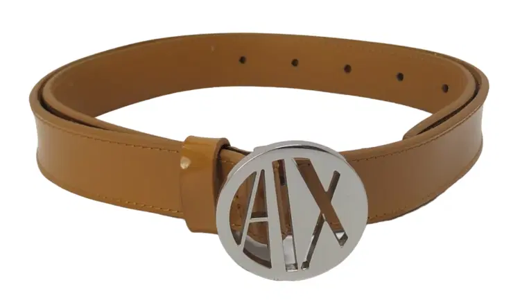 Armani Exchange Brown Leather Belt-Hover-Image