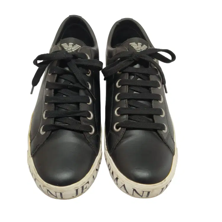 Armani Black Print Sneakers-Hover-Image