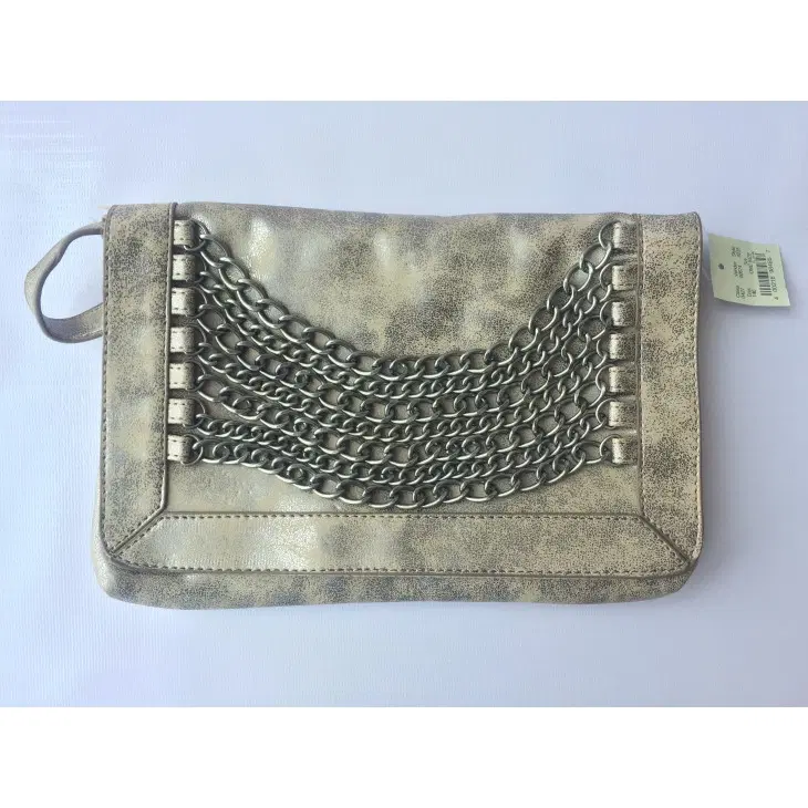 American Eagle Flap Clutch With Chains-Hover-Image