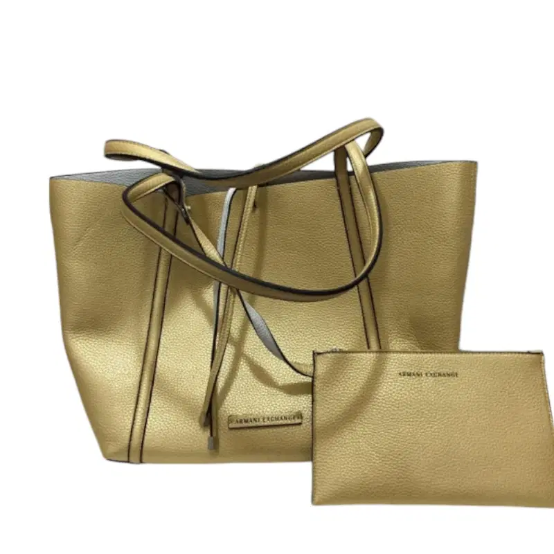 Armani Exchange Gold & Silver Reversible Tote