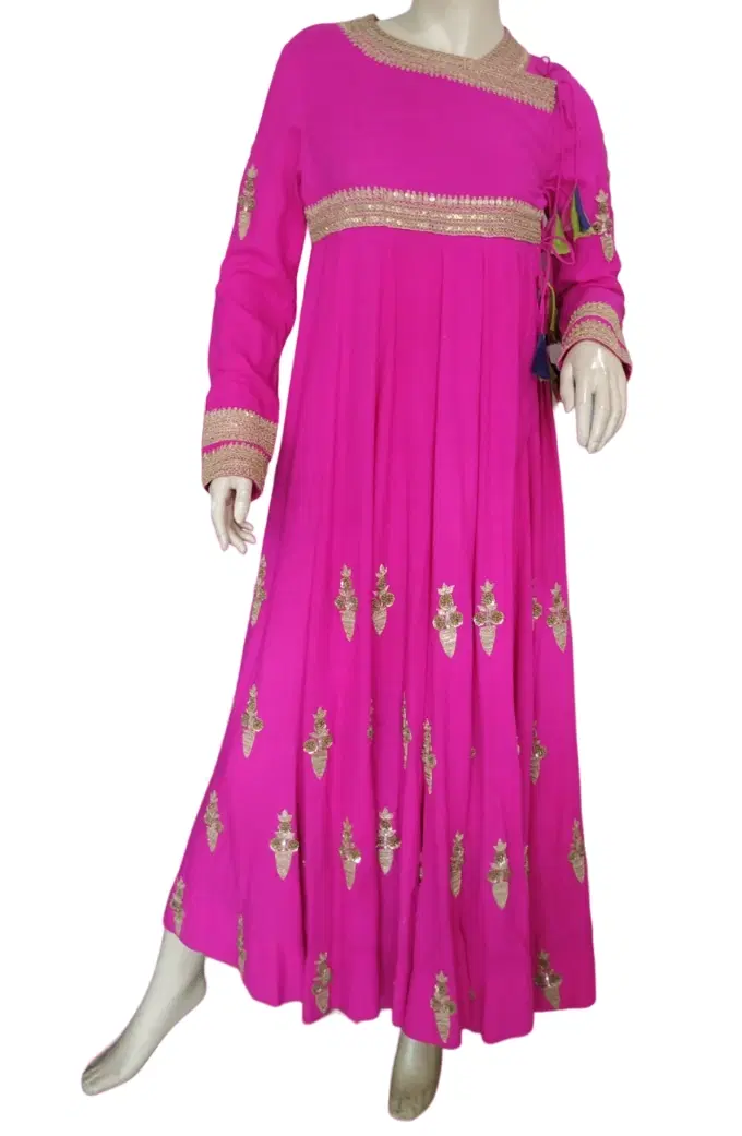 Anamika Khanna Dark Pink Dress-Hover-Image
