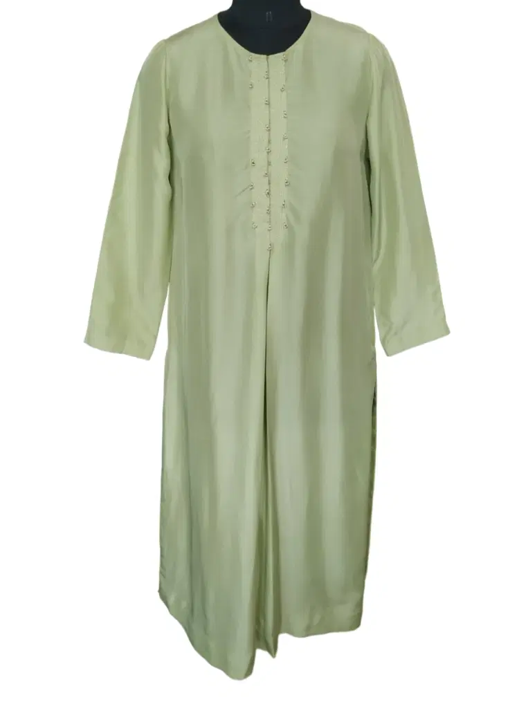 Anamika Khanna Light Green Kurti-Hover-Image