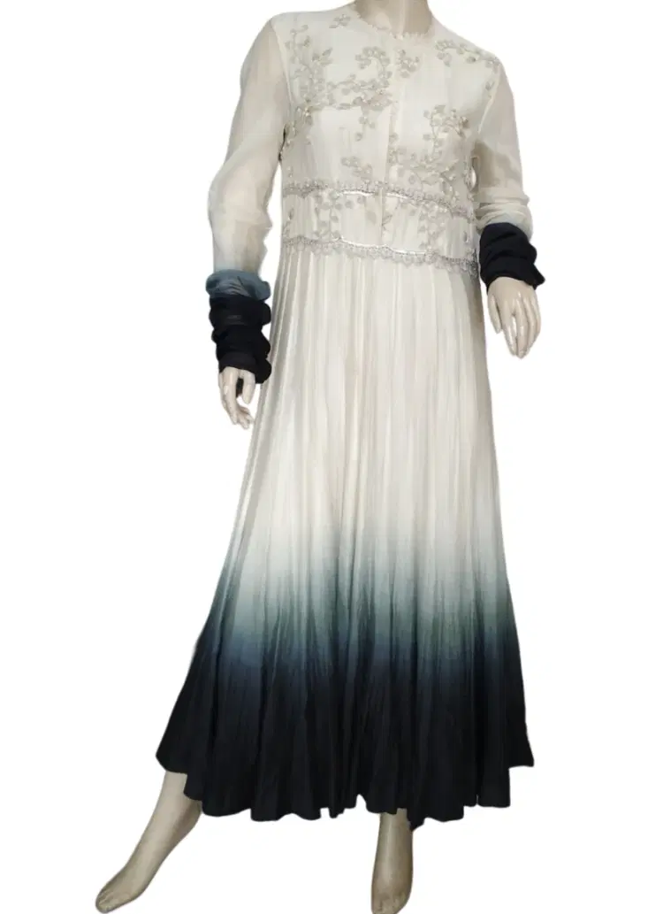 Anamika Khanna White & Black Dress-Hover-Image