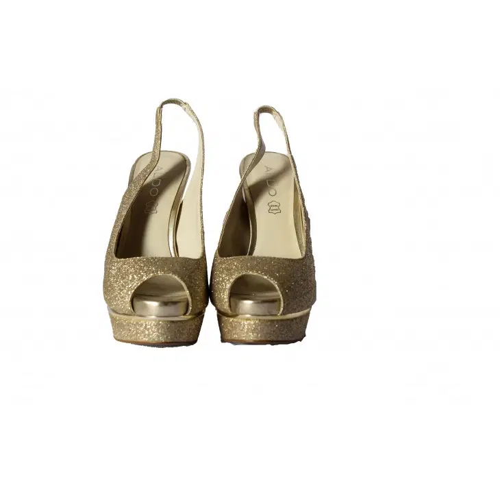 Aldo Glitter Sling Back Pumps