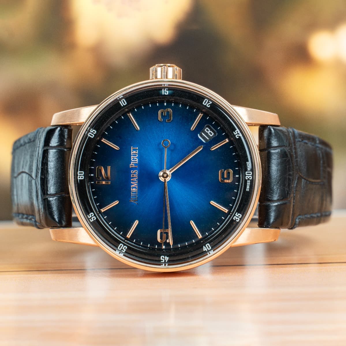 Audemars Piguet Code 11.59 Selfwinding Rose Gold Blue Dial