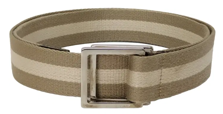 Bally Stripe Canvas Belt-Hover-Image