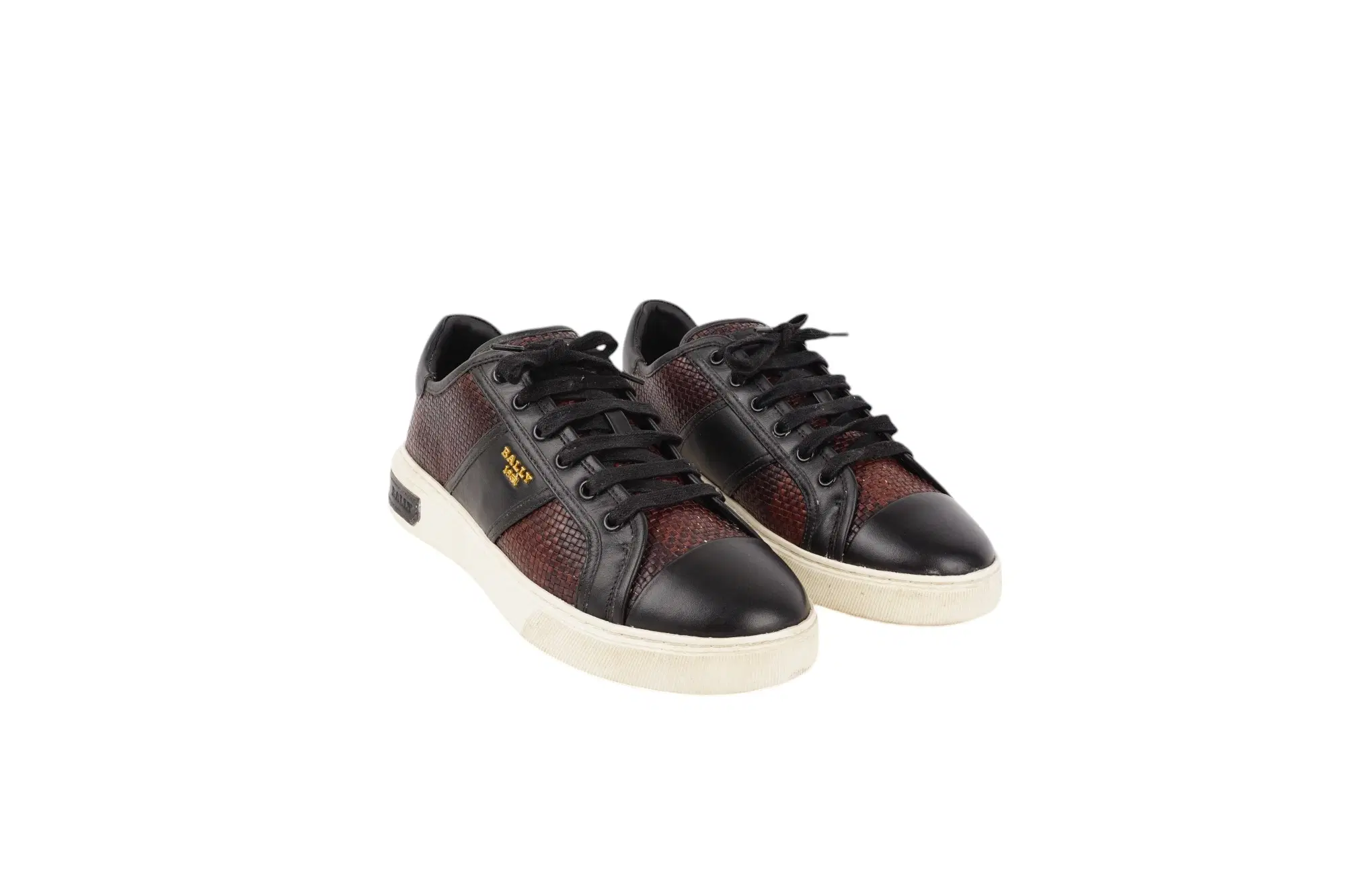 Bally Myller Woven Pattern Lace-Up Sneakers