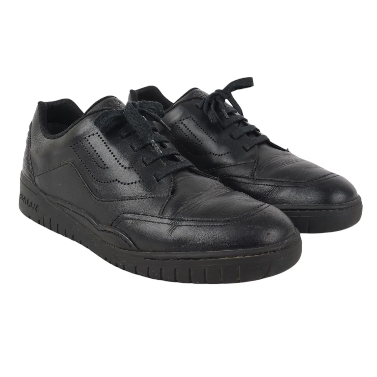 Bally Black Leather Sneakers