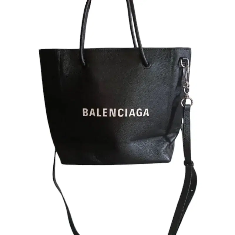 Balenciaga Black Leather Shopper Tote