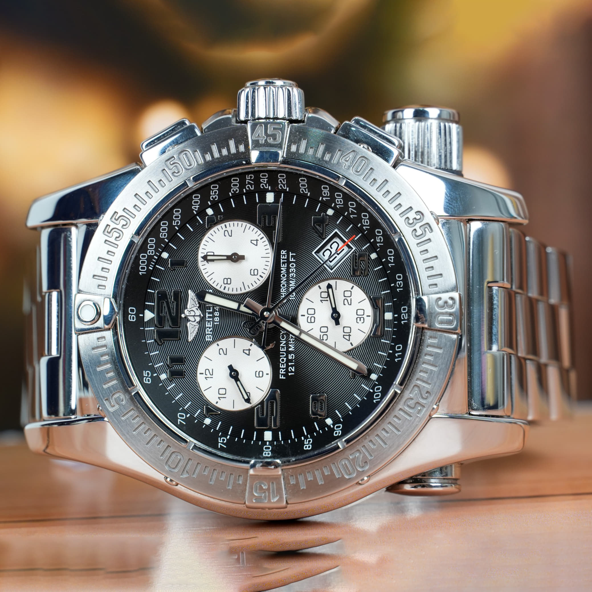 Breitling Emergency Mission 45 MM Steel Chronograph Quartz Watch