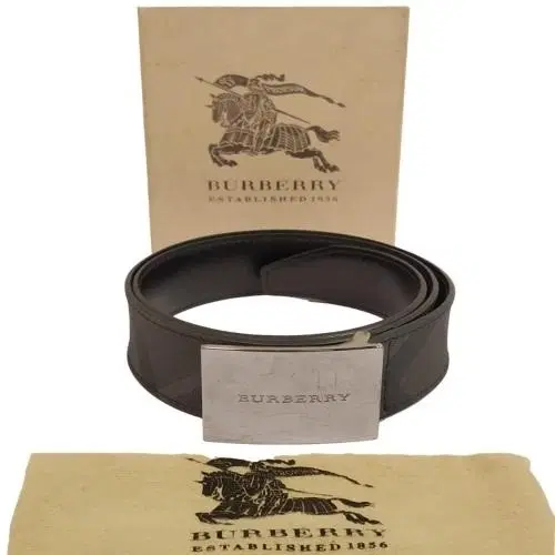 Burberry House Check Pattern Nylon Belt