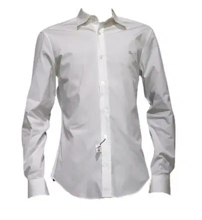 Burberry White Check Shirt-Hover-Image