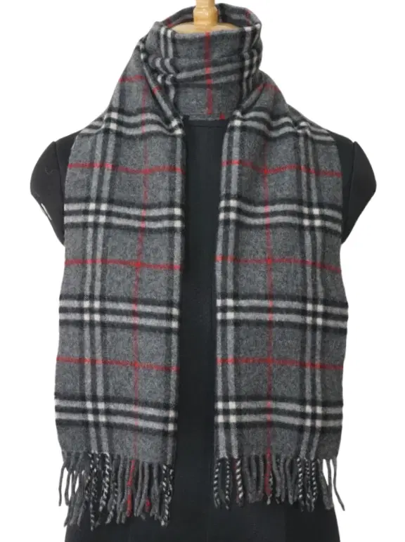 Burberry Grey Nova Check Scarf