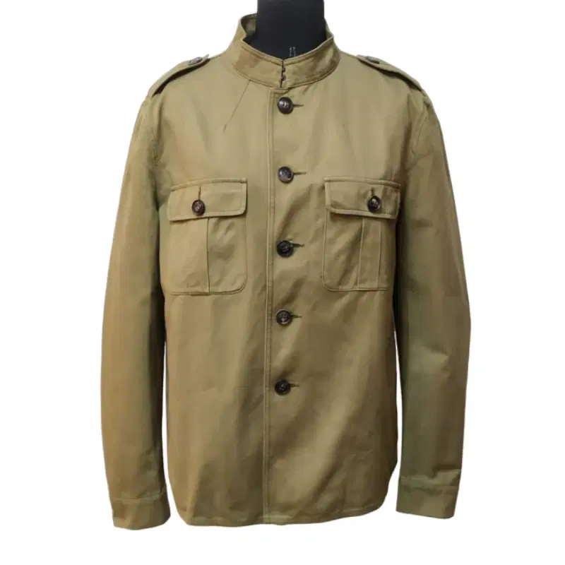Burberry Olive Military Cotton Twill Field Jacket