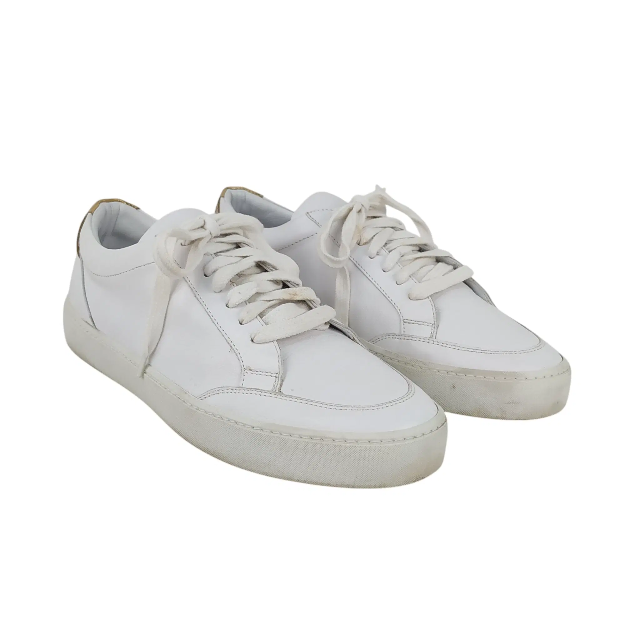Burberry Leather Upper White Athletic Sneakers