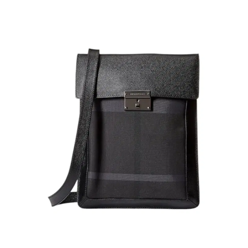 Burberry Black Check Messenger Bag