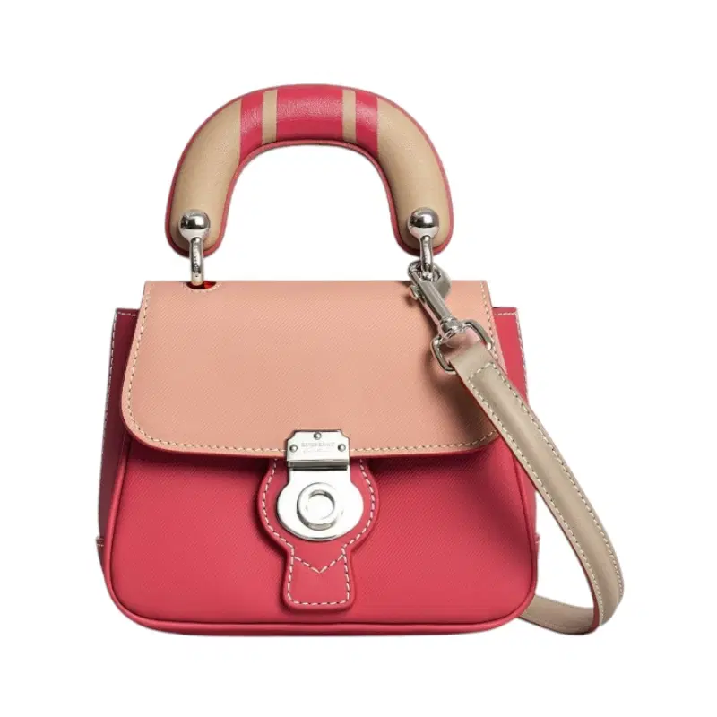 Burberry Mini Dk88 Top Handle Bag With Geometric Print