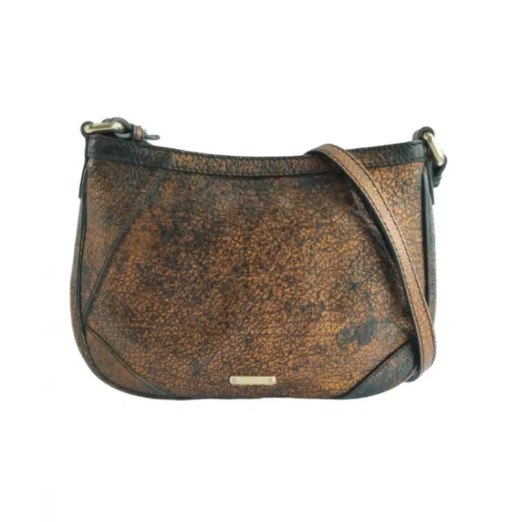 Burberry Bronze Leather Shoulder Bag-Hover-Image