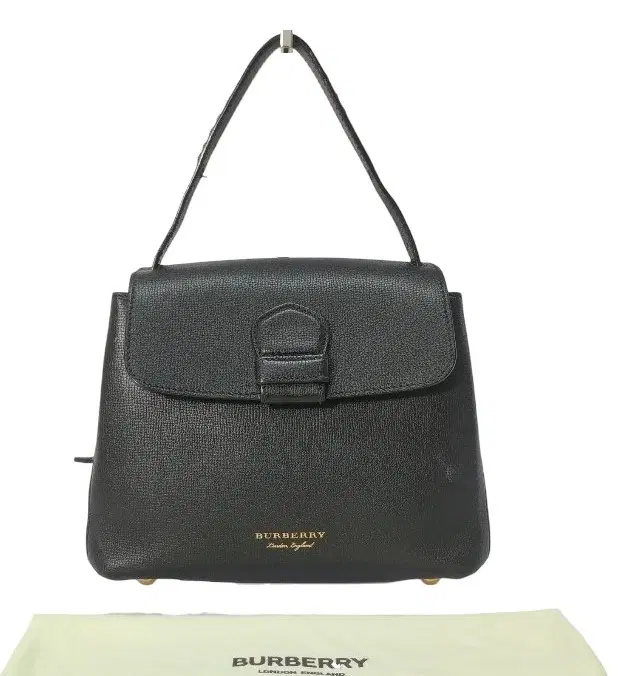 Burberry Black/Beige Leather And House Check Fabric Medium Camberley Top Handle Bag-Hover-Image