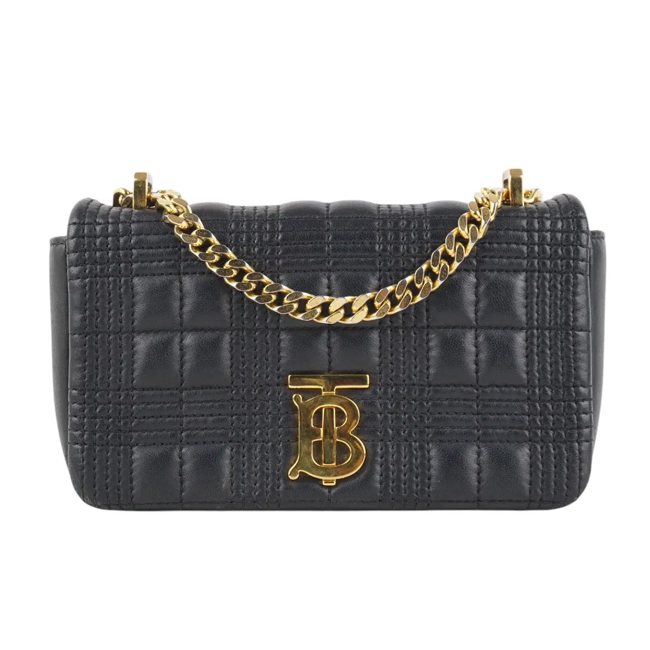 Burberry Black Quilted Leather Small Lola Shoulder Bag