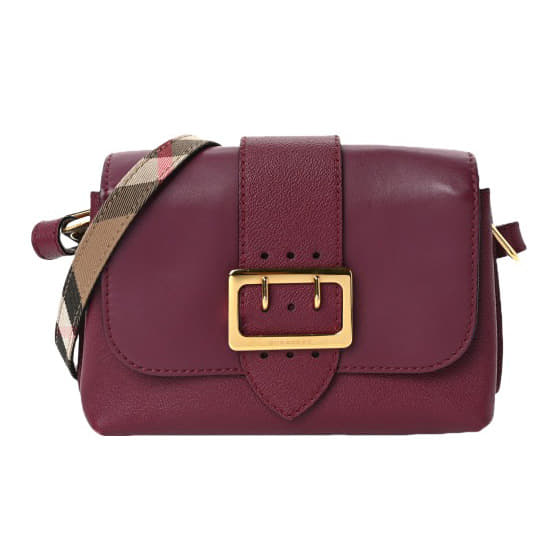 Burberry Leather Small Buckle Crossbody Bag