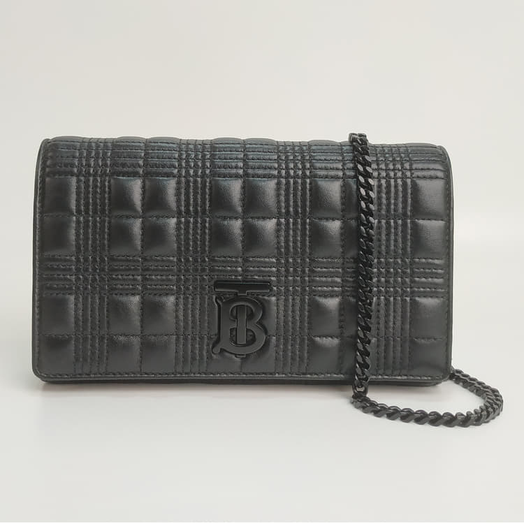 Burberry Lola Quilted Leather Chain Wallet-Hover-Image