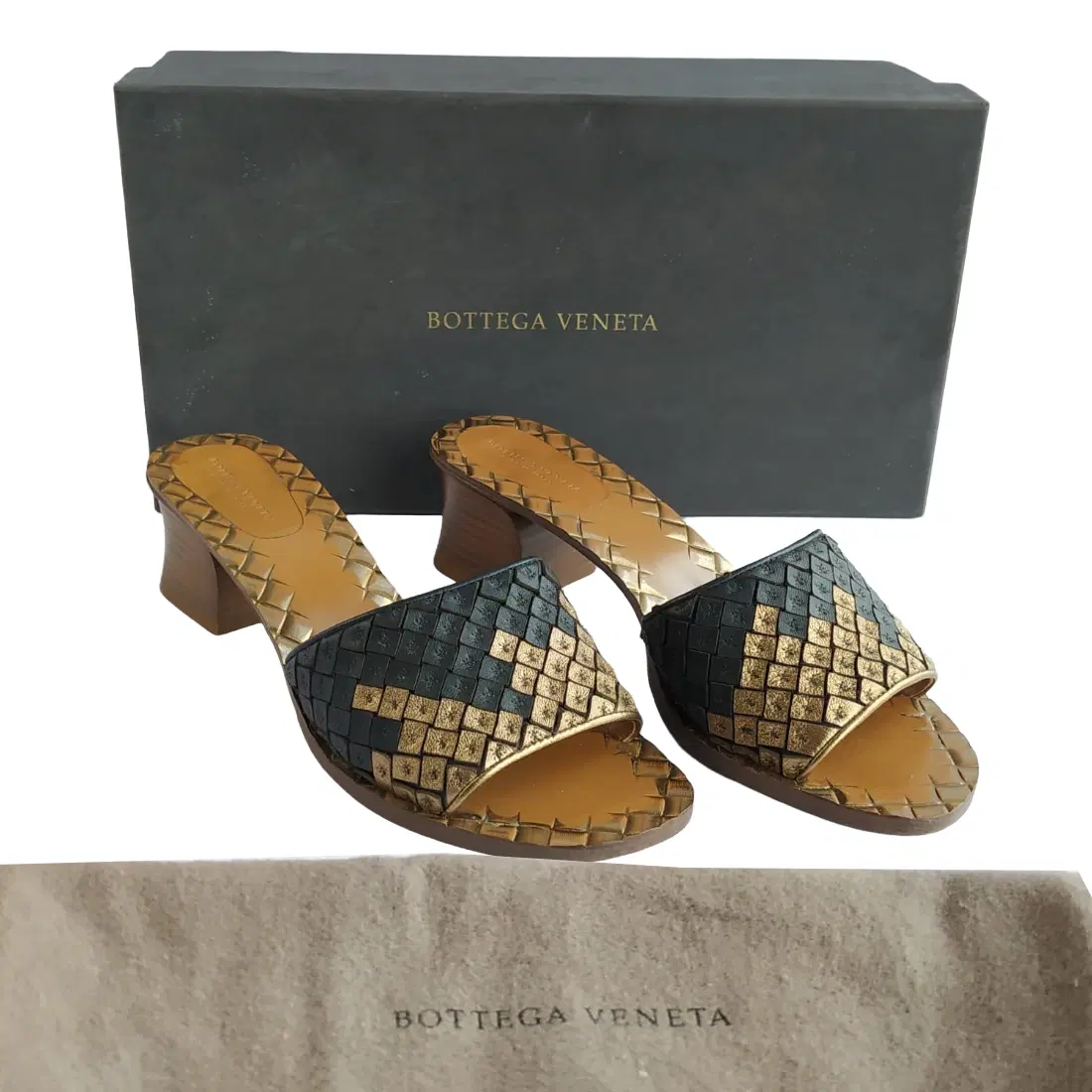 Bottega Veneta Intrecciato Woven Band Slide Sandal