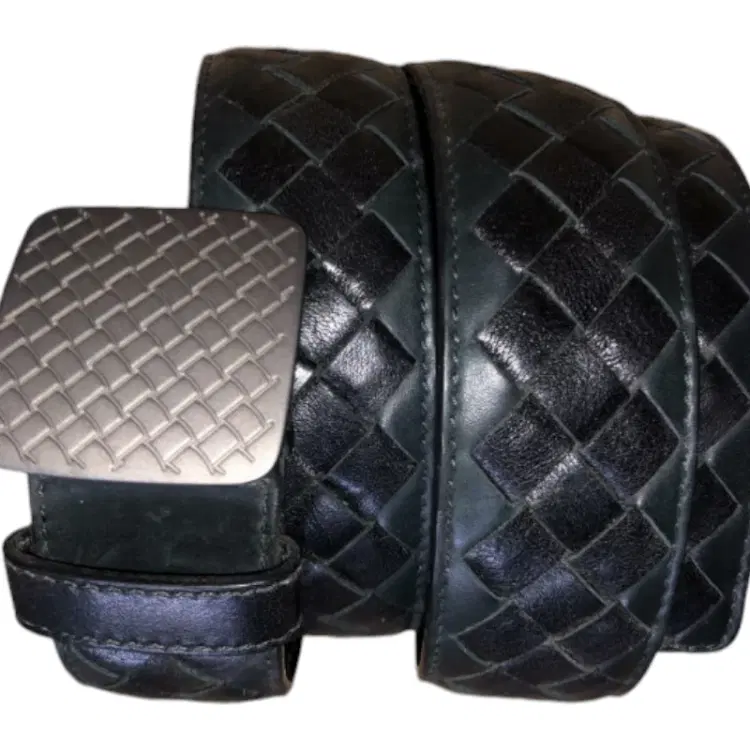 Bottega Veneta Intrecciato Buckle Belt-Hover-Image