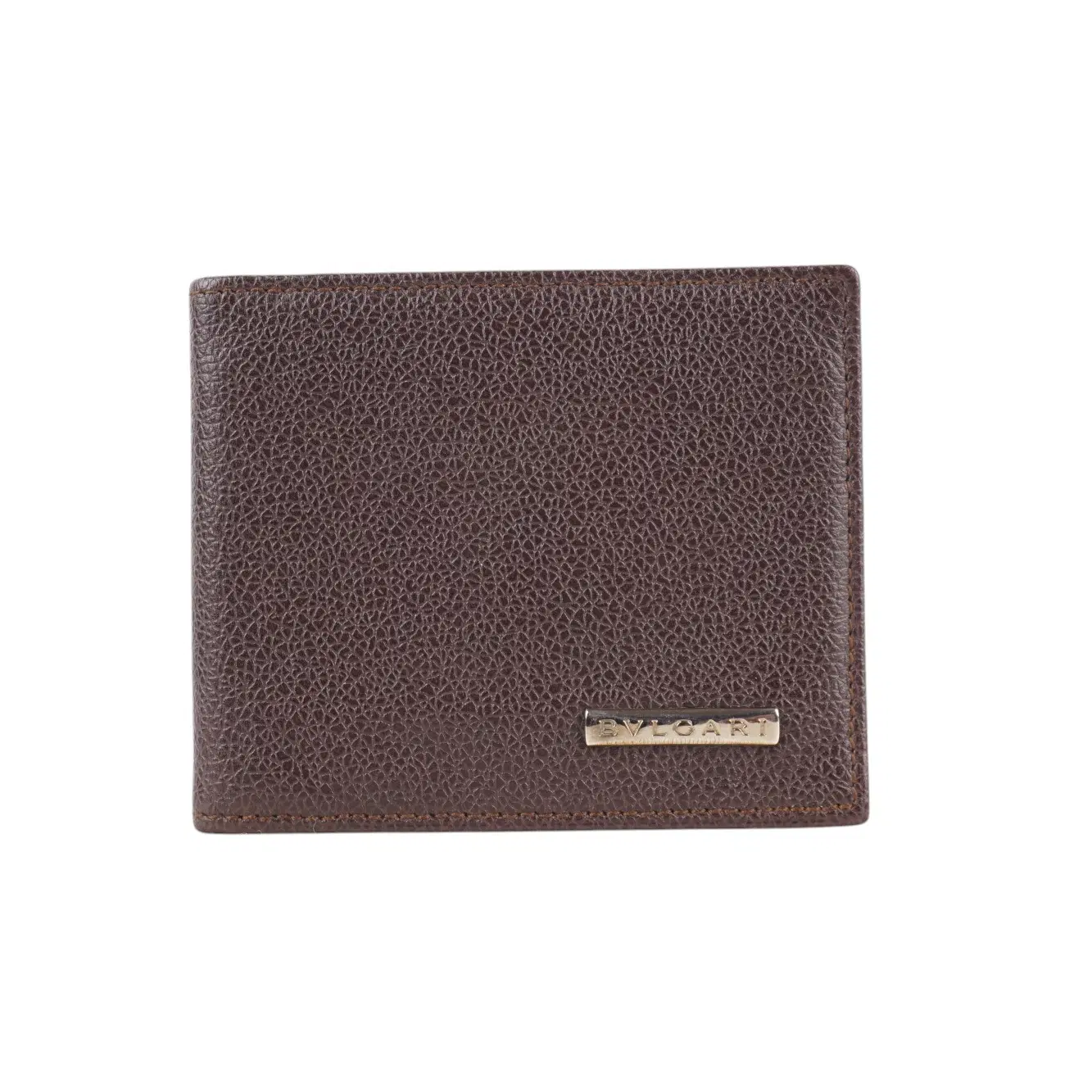 Bvlgari Grained Leather Bifold Wallet