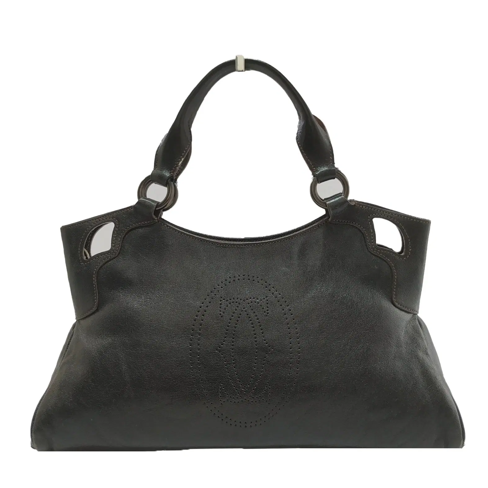 Cartier Black Leather Marcello De Cartier Bag