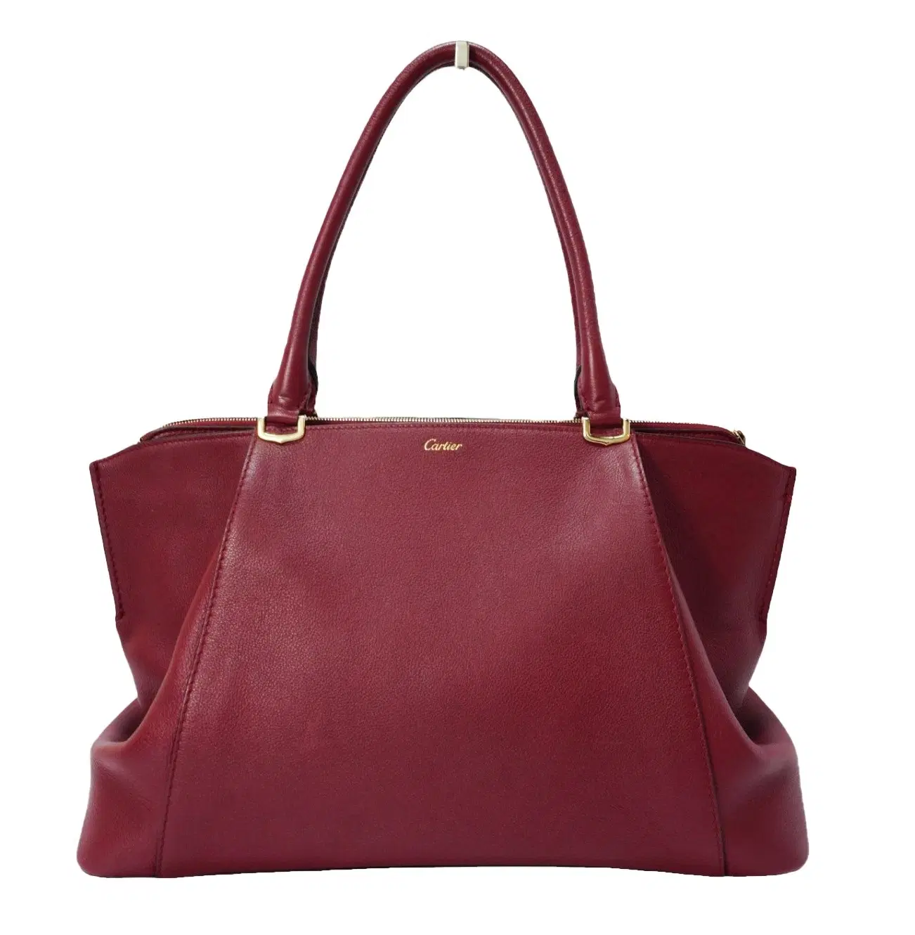 Cartier Red Taurillon Leather Medium C de Cartier Bag
