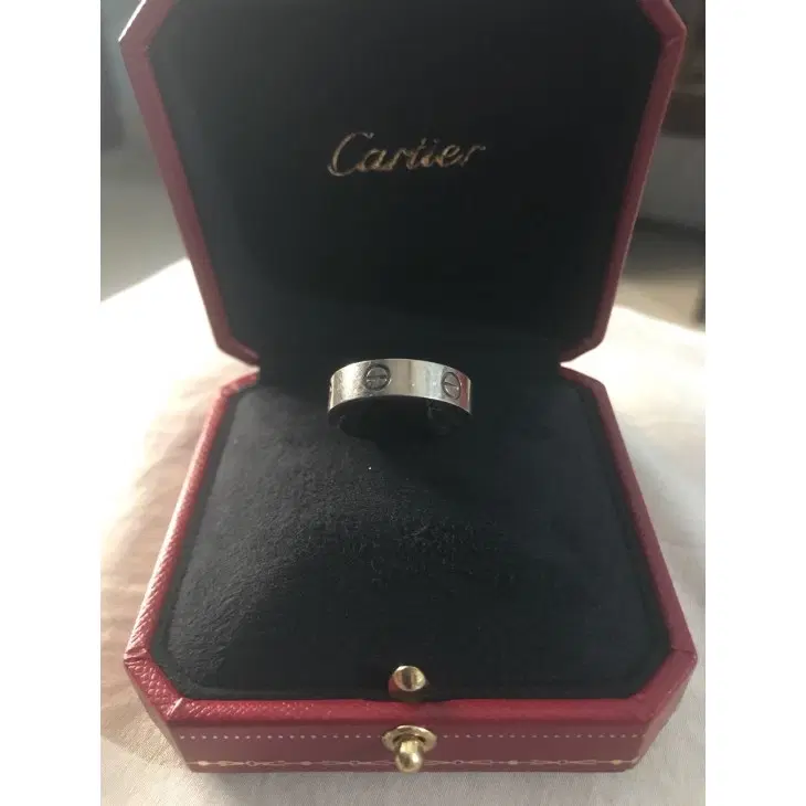 Cartier 18 Carat White Gold Love Ring