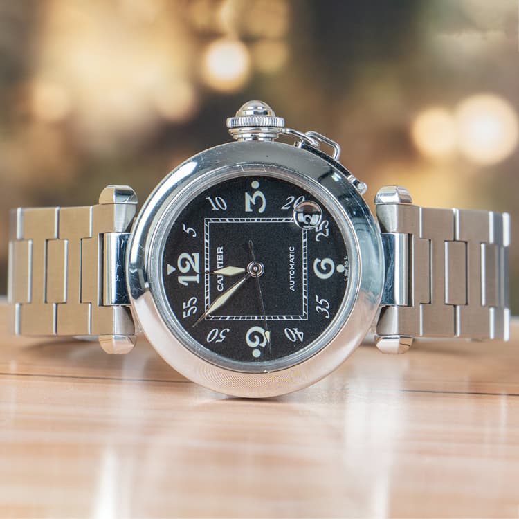 Cartier Pasha C 35MM Stainless Steel Black Dial
-Hover-Image
