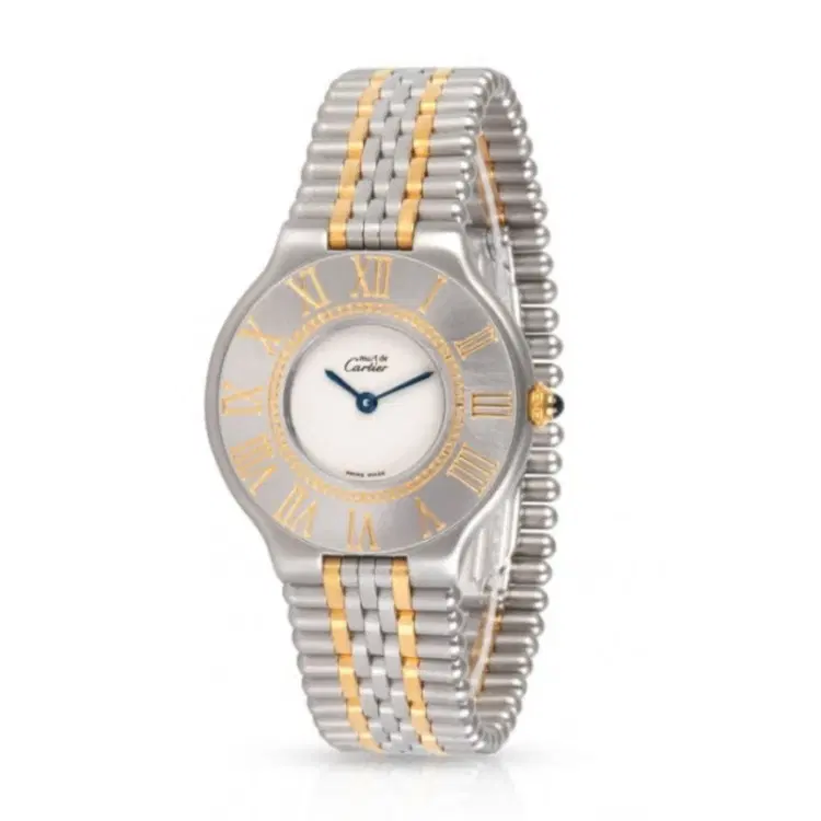 Cartier Must de 21 Quartz Silver Dial Ladies Watch-Hover-Image