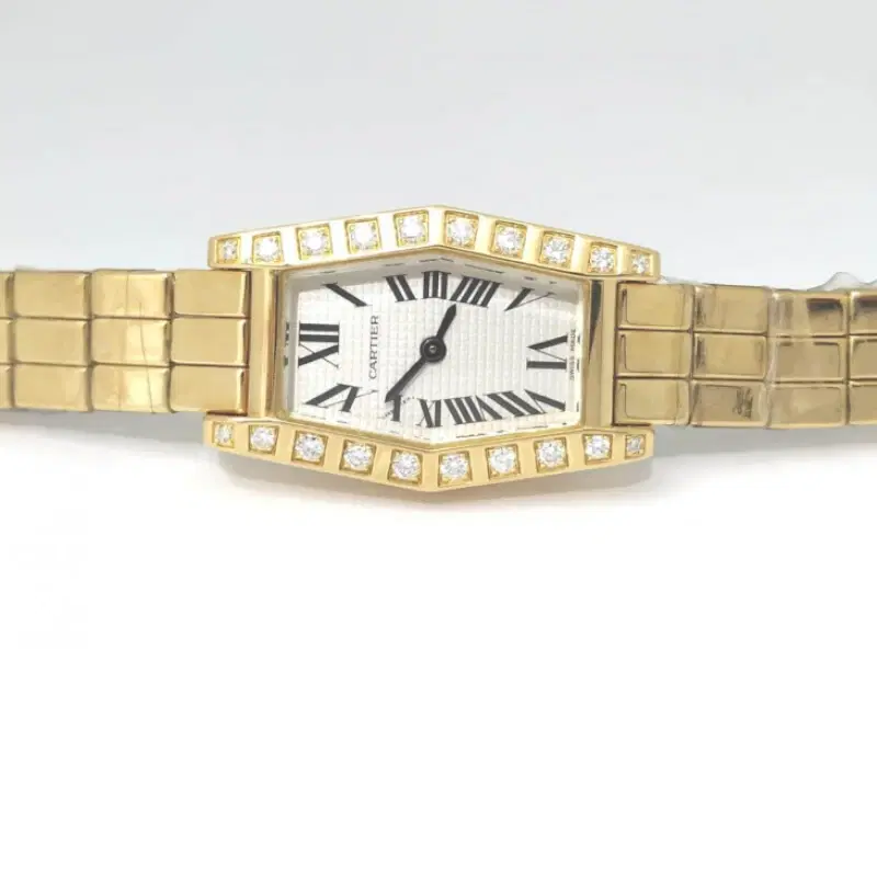 Cartier Lanieres 18k Gold with Diamond-Bezel