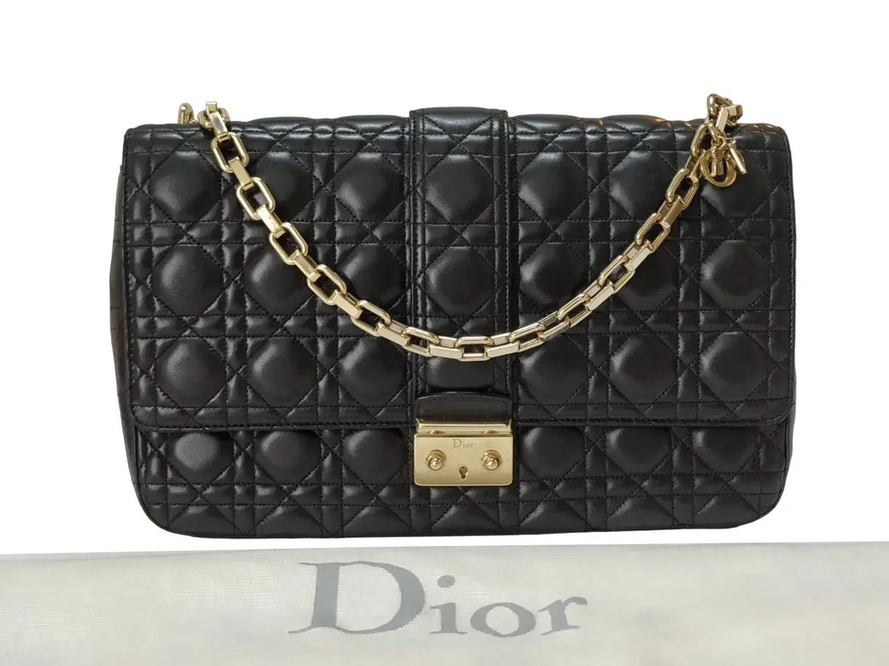 Dior Cannage Miss Dior Large Leather Flap Bag