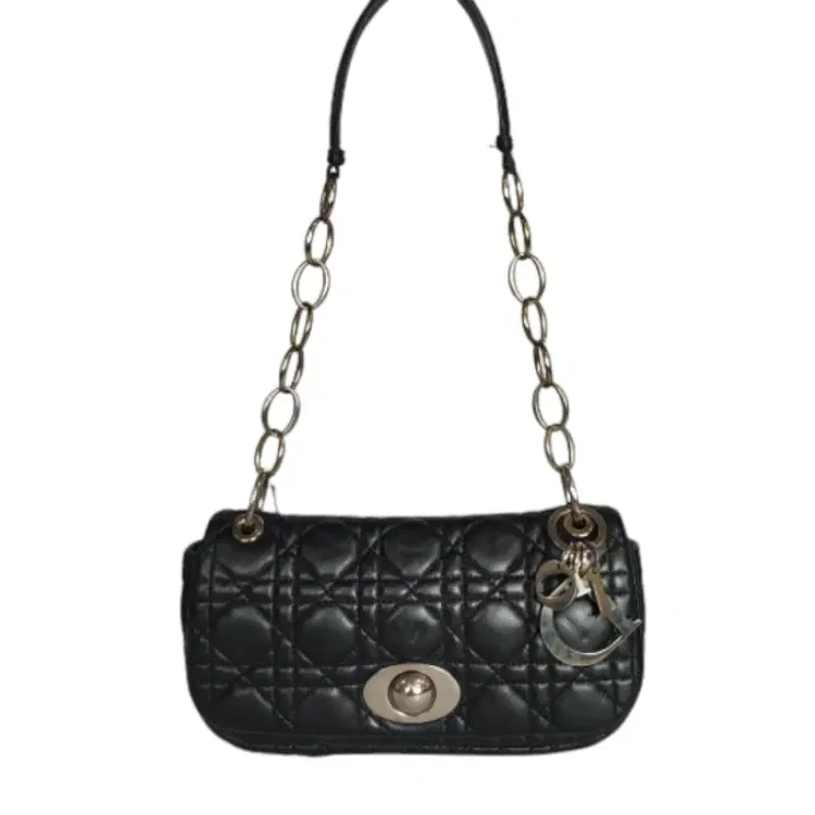 Dior Black Quilted Rendezvous Shoulder Bag-Hover-Image