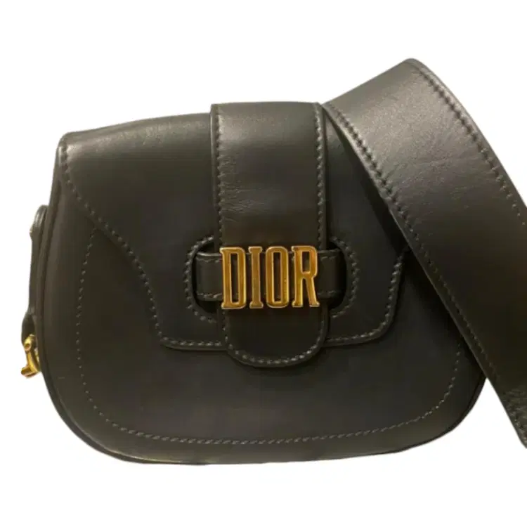Dior D-Fence Leather Saddle Crossbody Bag-Hover-Image