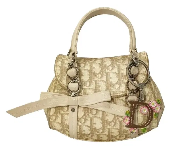 Christian Dior Vintage Trotter Monogram Romantique Shoulder Bag