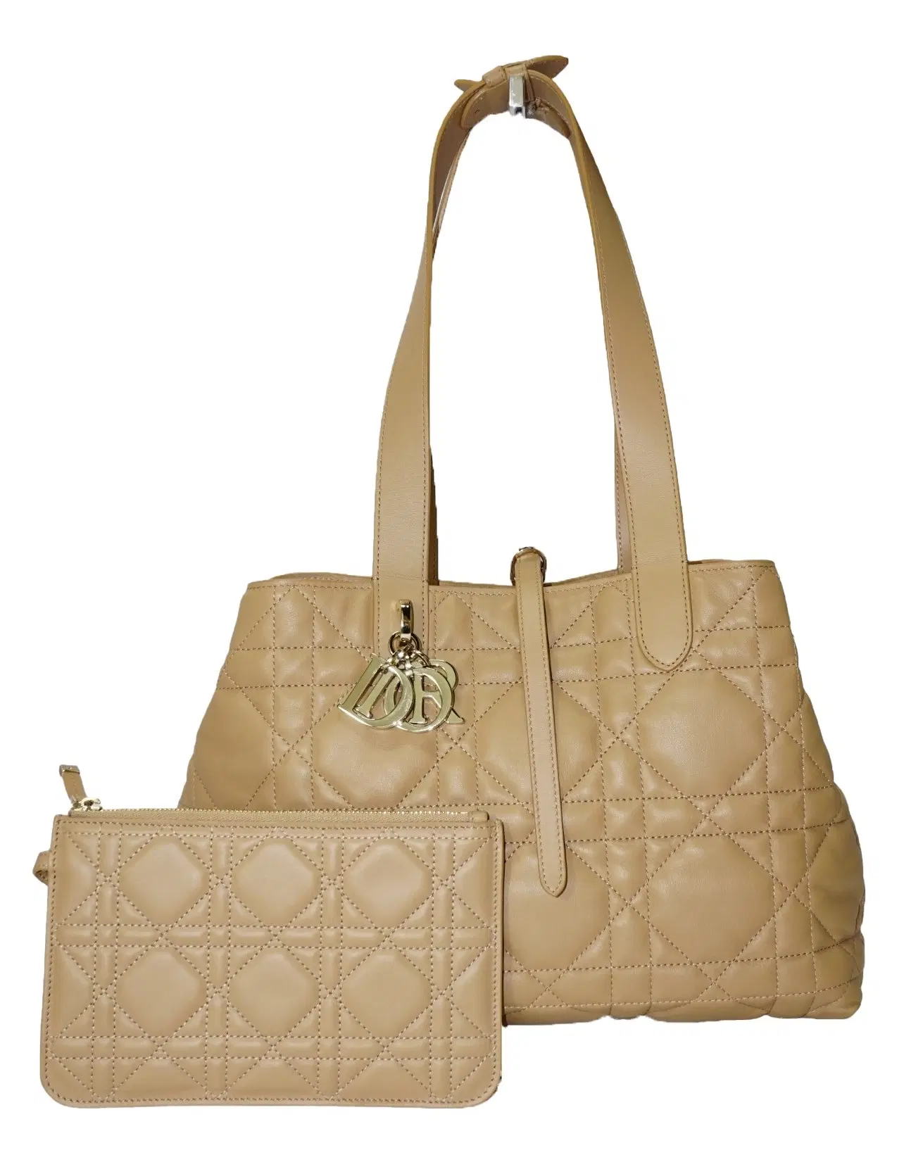 Dior Medium Toujours Tan Macrocannage Calfskin Bag