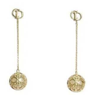 Dior Secret Cannage Mise En Dior Drop Earrings