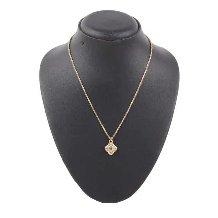 Christian Dior Flower Design Necklace-Hover-Image